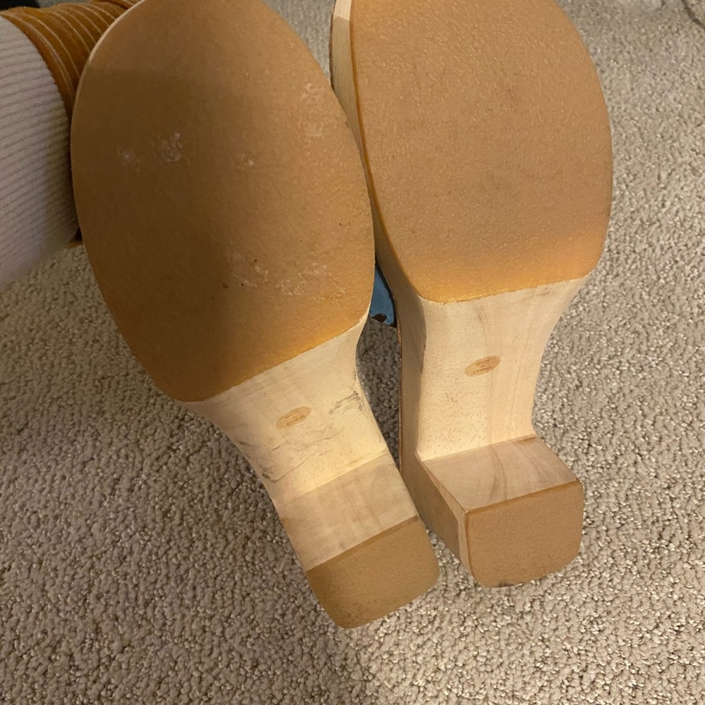 Blue Embellished Mules - Picture 6 of 7